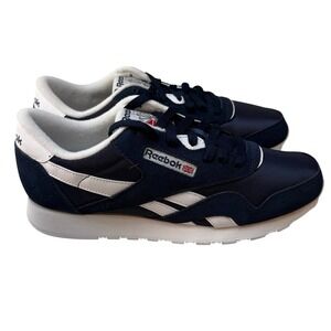 Reebok Classic Nylon Navy White Suede Sneakers GY7928 Mens Size 9.5 NWB